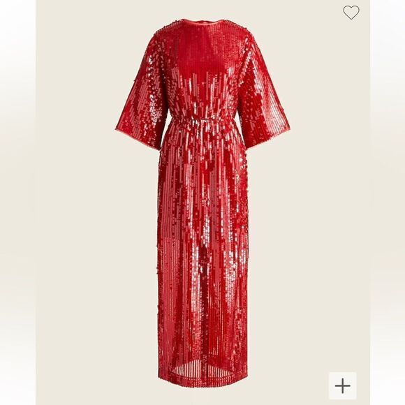 J Crew Sequin V Back Midi Dress NWT - Picture 1 of 14